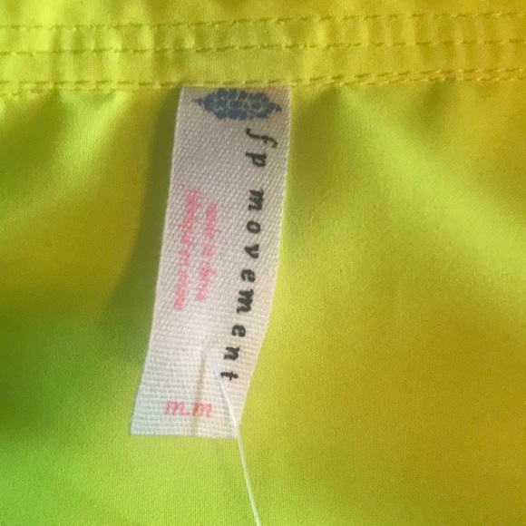 NEW Free People “Movement” Neon Yellow Jacket S: M - Picture 4 of 7